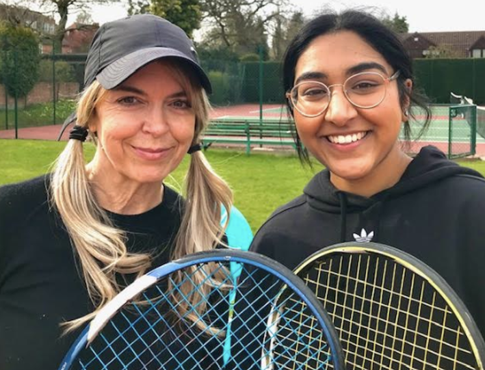 Carolle and Imam Tennis coaching